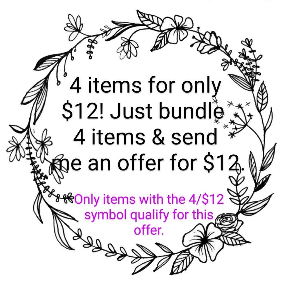 4/$12 Bundle Deal